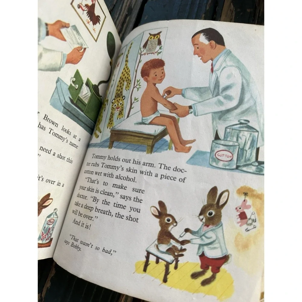 TOMMY VISITS THE‎ DOCTOR Little Golden Book #480 1969